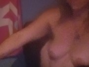 Cumming in front of window  while neighbor watches 3/16