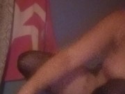 Cumming in front of window  while neighbor watches 5/16