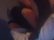 Cumming in front of window  while neighbor watches 6/16