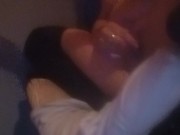 Cumming in front of window  while neighbor watches 8/16