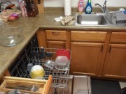 Trans Rubber Sissy Maid Doing Dishes 7/16