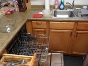 Trans Rubber Sissy Maid Doing Dishes 8/16