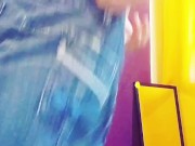 Taking A Bath After Work .Flexing My Thong 15/16