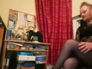 Ava Venice Garlett Halloween Office Pantyhose Feet Worship JOI