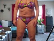 Curvy BBW Milf in bikini shaking it 8/16
