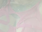 The riskiest orgasm on a public beach near houses ! 16/16