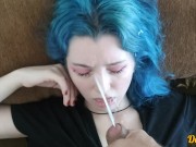 cute schoolgirl loves to have anal sex after school and gets a lot of cum on her face 15/16