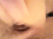 Juicy cum filled pussy before work 14/16