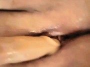 Juicy cum filled pussy before work 16/16