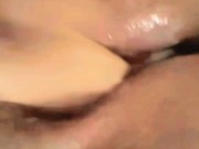 Juicy cum filled pussy before work 7/16