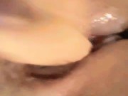 Juicy cum filled pussy before work 8/16