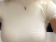 Open pussy in a public restroom! Together where it is forbidden to take pictures with your phone! 2/16