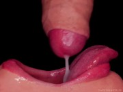 CLOSE UP: BEST MOUTH For Your CUMSHOTS! HOTTEST CUM MOUTH COMPILATION! MILKING - FORESKIN - CONDOM! 4/16