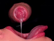 CLOSE UP: BEST MOUTH For Your CUMSHOTS! HOTTEST CUM MOUTH COMPILATION! MILKING - FORESKIN - CONDOM! 6/16