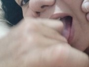 Hermosa carita de mamadora