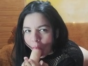 Swallowing a small, hard cock 11/16