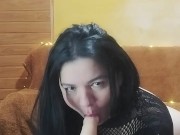 Swallowing a small, hard cock 14/16