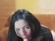 Swallowing a small, hard cock 15/16