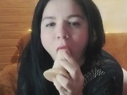 Swallowing a small, hard cock 8/16