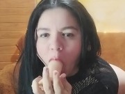 Swallowing a small, hard cock 9/16