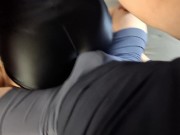 Assjob and cumshot in tight shorts. 10/16