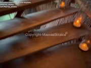 VLOG TULUM - Risky fuck on the terrace of my hotel room 11/16