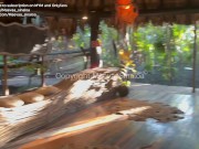 VLOG TULUM - Risky fuck on the terrace of my hotel room 4/16