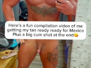 Nude Flexing and Tanning for Mexico 1/16