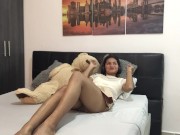 I fuck my hot friend until I have an orgasm at my stepdad's house 1/16