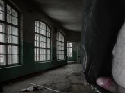 Cumshot on Girlfriend's super soft Vegan Leather Pants 10/16