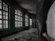 Cumshot on Girlfriend's super soft Vegan Leather Pants 13/16