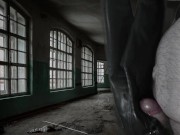 Cumshot on Girlfriend's super soft Vegan Leather Pants 16/16