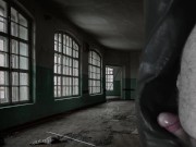 Cumshot on Girlfriend's super soft Vegan Leather Pants 8/16