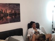 I fuck my girlfriend with a strap-on until she has an orgasm 3/16