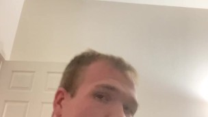 Practicing blowjob