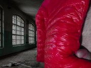 Cuming on soft shiny pink Titanium Girlfriend's Jacket 8/16