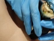 I FUCK A BIG PARFUM BOTTLE,MY PUSSY STILL SMELL 😍 close up view 3/16