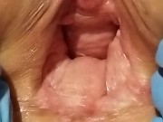 U LIKE MY BIG PINK PUSSY BIG HOLE?😍♥️close up view