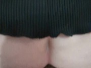 Sucking daddy's dick then riding him like a good piece of fuckmeat