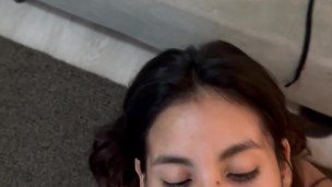 Corrida en la boca embrazada