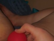 This rose feels so good sucking on my clit 10/16