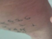 Chubby Bunny pees on owner 15/16