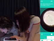 ナースコスの美人に乳首舐め手コキで抜いてもらい精子を顕微鏡で観察してみた 14/16