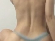 Big ass student with loud moaning orgasm 4/16