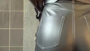 Mec en cuir moulant