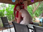 Fucking on the patio while the neighbours watch 3/16