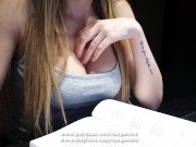 ASMR Sexy Student with Big Tits Studying POV 10/16