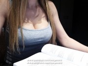 ASMR Sexy Student with Big Tits Studying POV 5/16