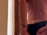 Hot Milfa blonde touching her beautiful tits with hard nipples 14/16