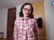 I got really turned on by my stepsister's beautiful panties|Creampie 3/16